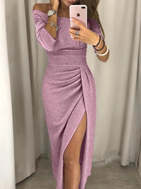 Elena | Damen Elegantes Maxi Hochzeitsgastkleid