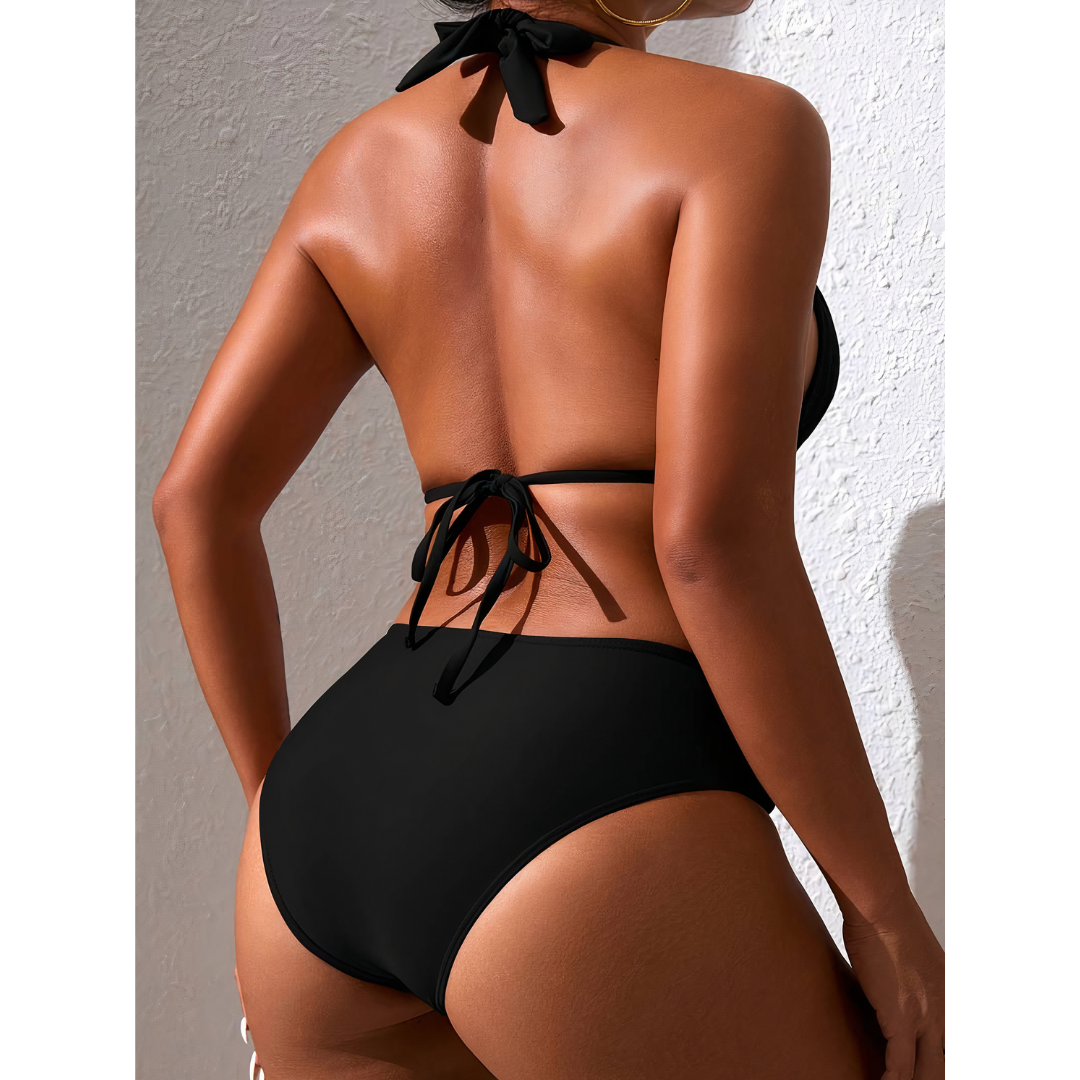 Addison | Ensemble bikini classique avec liens à nouer pour femmes