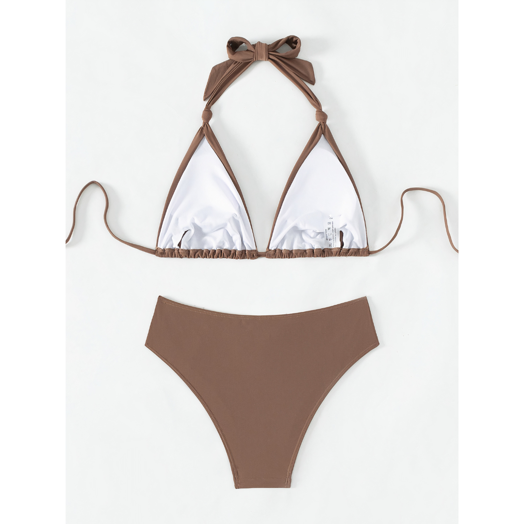 Addison | Ensemble bikini classique avec liens à nouer pour femmes
