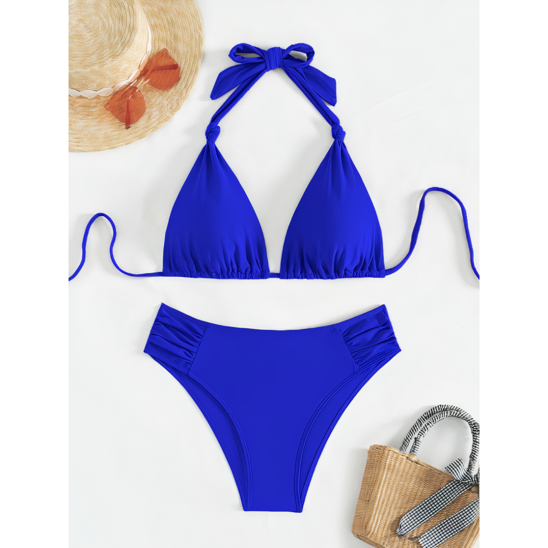 Addison | Ensemble bikini classique avec liens à nouer pour femmes