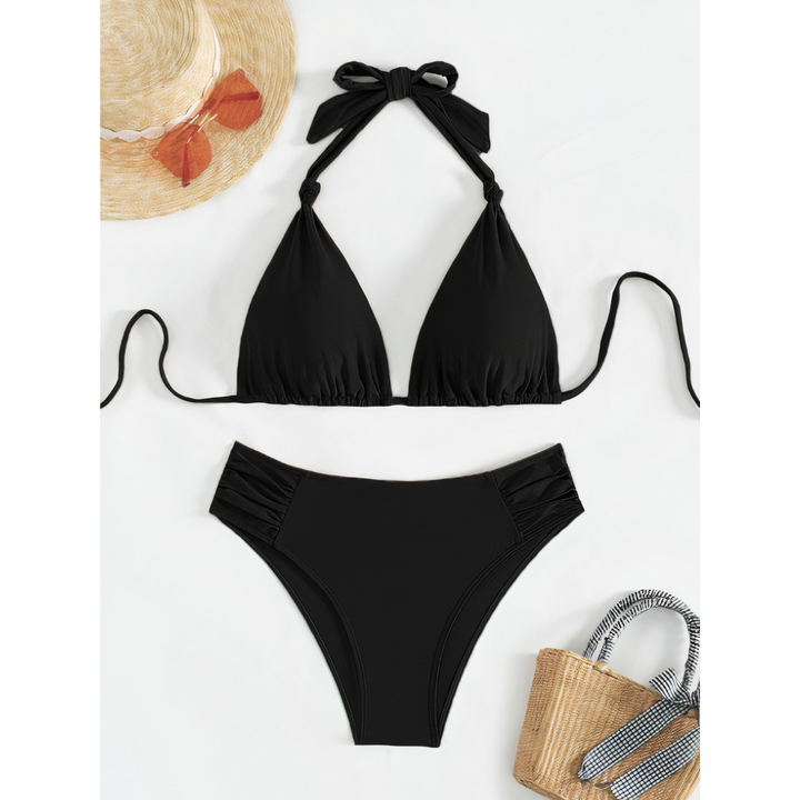 Addison | Ensemble bikini classique avec liens à nouer pour femmes