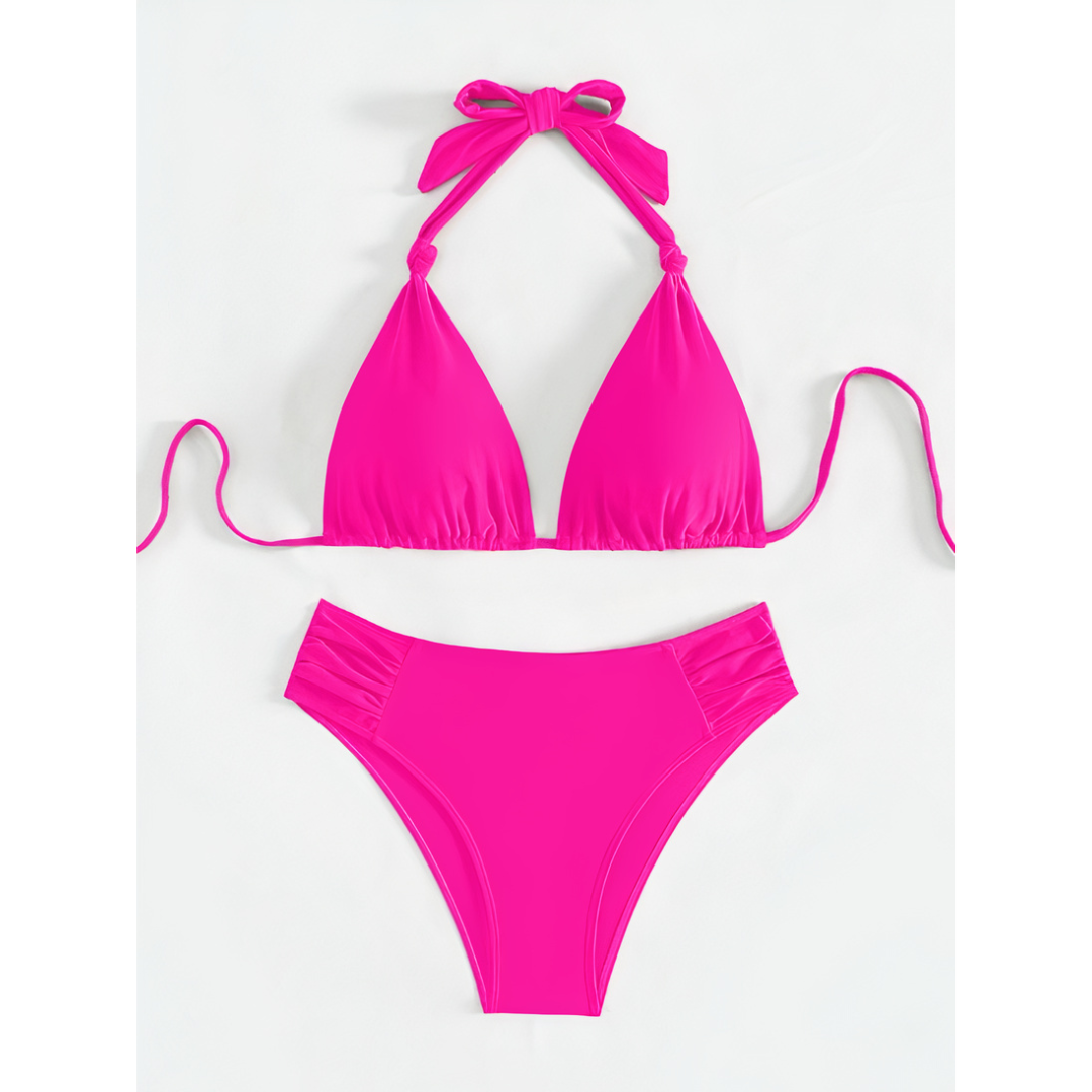 Addison | Ensemble bikini classique avec liens à nouer pour femmes