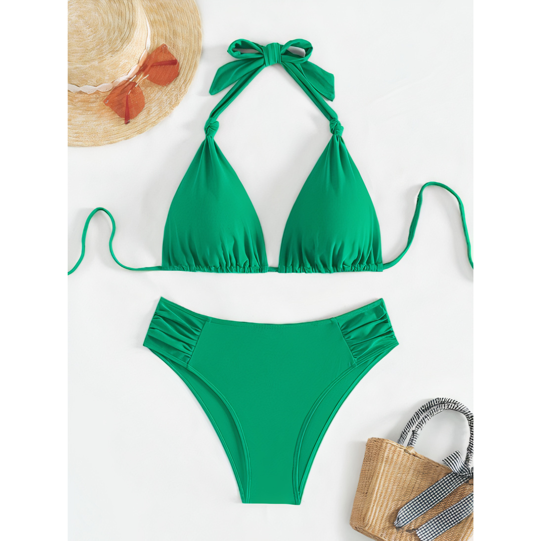 Addison | Ensemble bikini classique avec liens à nouer pour femmes