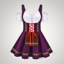 Eveline | Damen Kurzes Trachten-Kostümkleid mit Schnürung