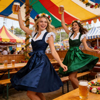 Larissa | Damen Traditionelles Tailliertes Dirndlkleid