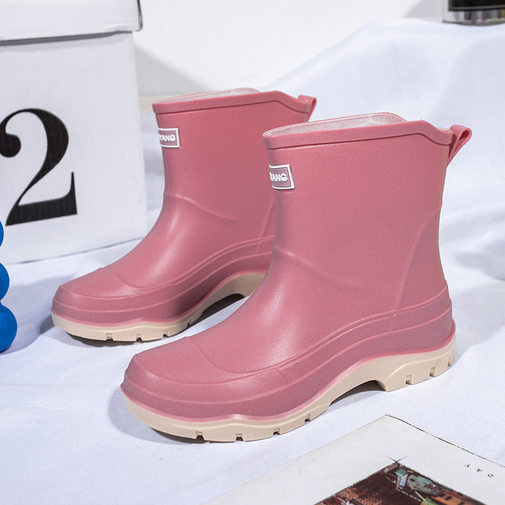 Sina | Bottes en caoutchouc montantes à enfiler pour femme  