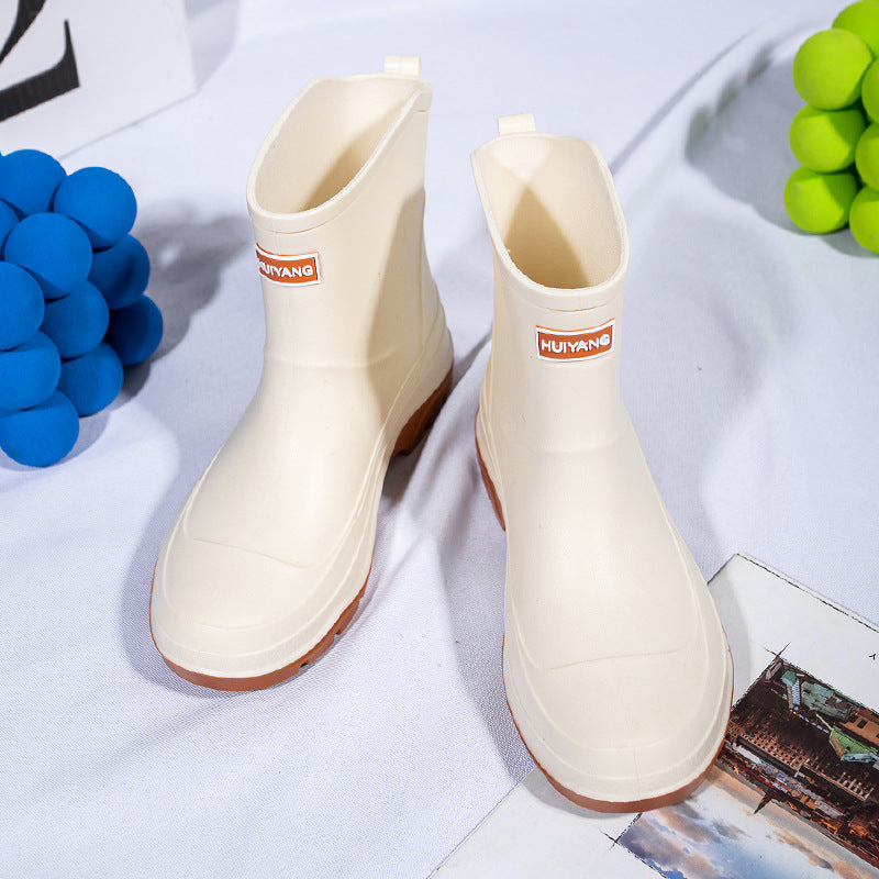 Sina | Bottes en caoutchouc montantes à enfiler pour femme  