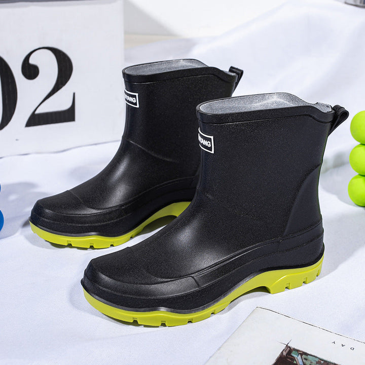 Sina | Bottes en caoutchouc montantes à enfiler pour femme  