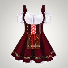 Eveline | Damen Kurzes Trachten-Kostümkleid mit Schnürung