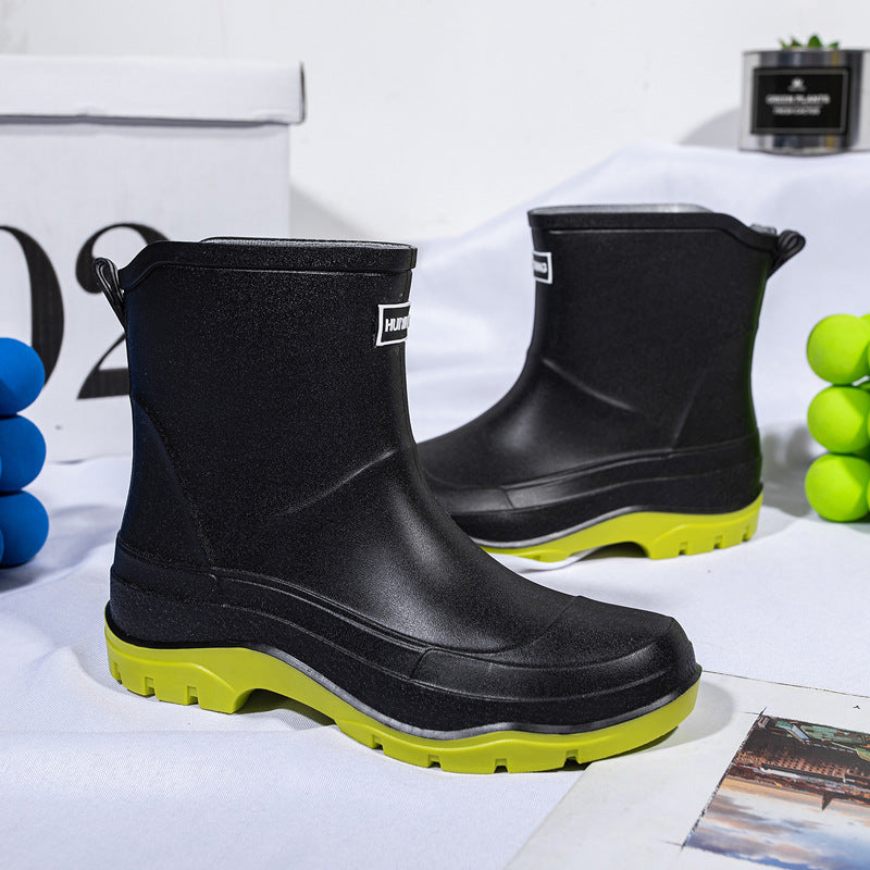Sina | Bottes en caoutchouc montantes à enfiler pour femme  