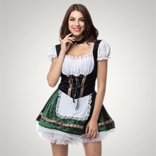 Eveline | Damen Kurzes Trachten-Kostümkleid mit Schnürung