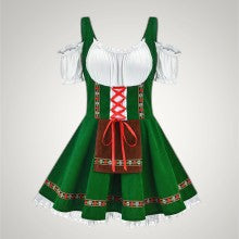 Eveline | Damen Kurzes Trachten-Kostümkleid mit Schnürung