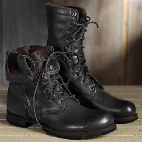 Sina | Bottines à lacets décontractées à bout rond pour femme