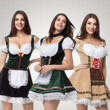 Eveline | Damen Kurzes Trachten-Kostümkleid mit Schnürung