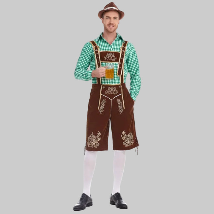 Sven | Lederhose traditionnelle pour homme, longueur genou