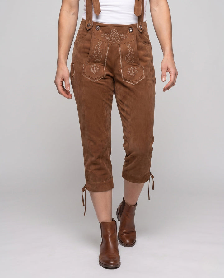 Anna | Lederhose traditionnelle pour femme, style Oktoberfest