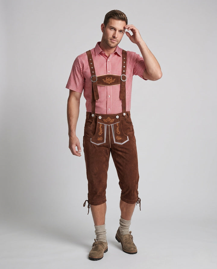 Theodor | Lederhose traditionnelle rustique pour homme