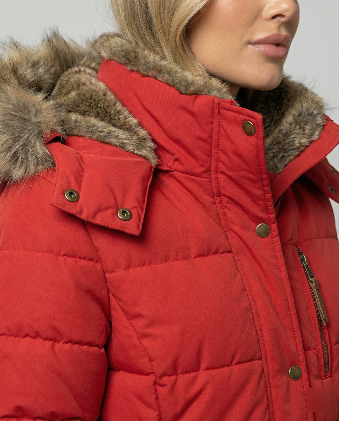 Sophie | Damen Wasserdichte Winter Gefütterte Kunstfelljacke