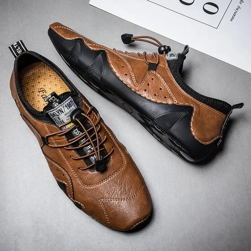 Virex | Chaussures orthopédiques perforées à lacets pour hommes