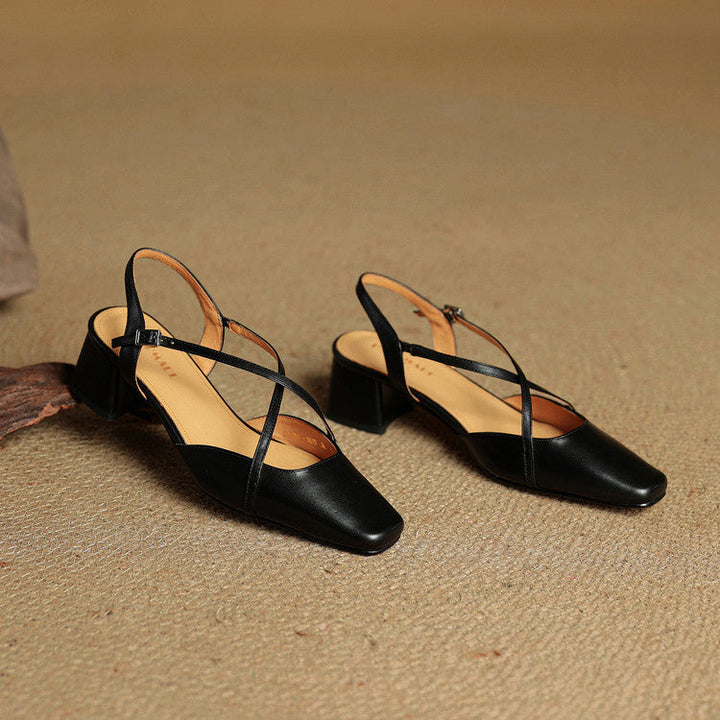 Violet | Escarpins élégants à talons hauts en cuir pour femme