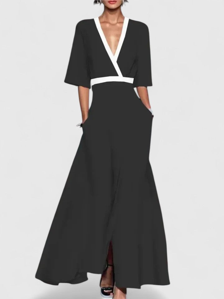 Mila | Robe longue élégante pour invitée à un mariage