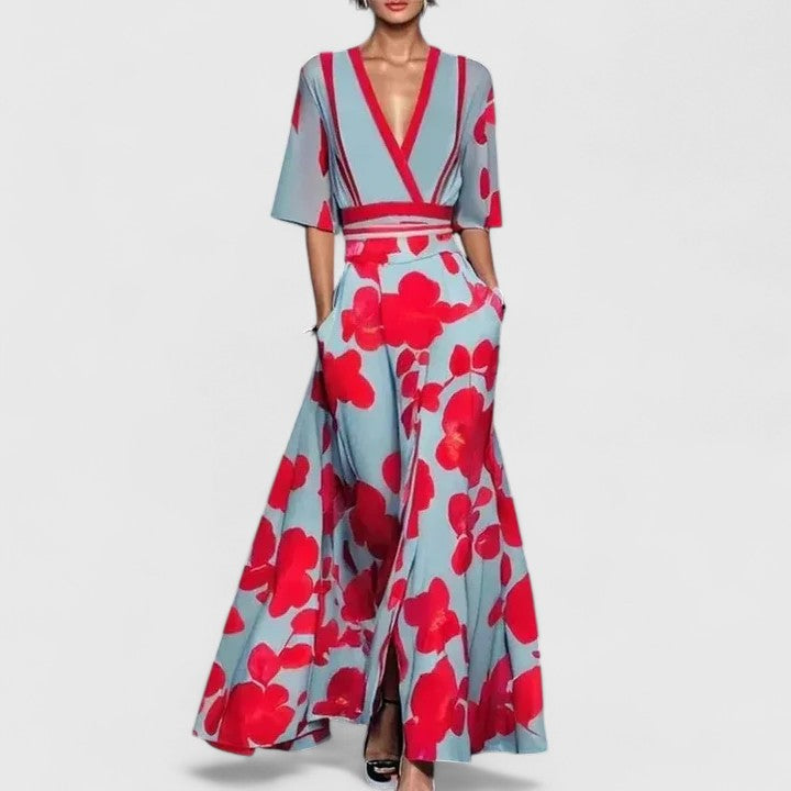 Mila | Robe longue élégante pour invitée à un mariage
