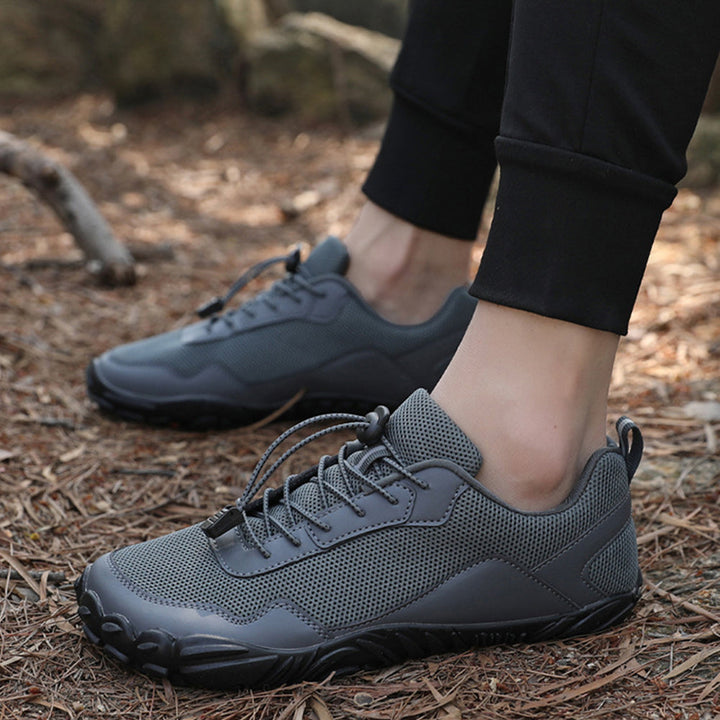 Andreas | Scarpe da trekking elastiche con lacci da uomo per piedi nudi