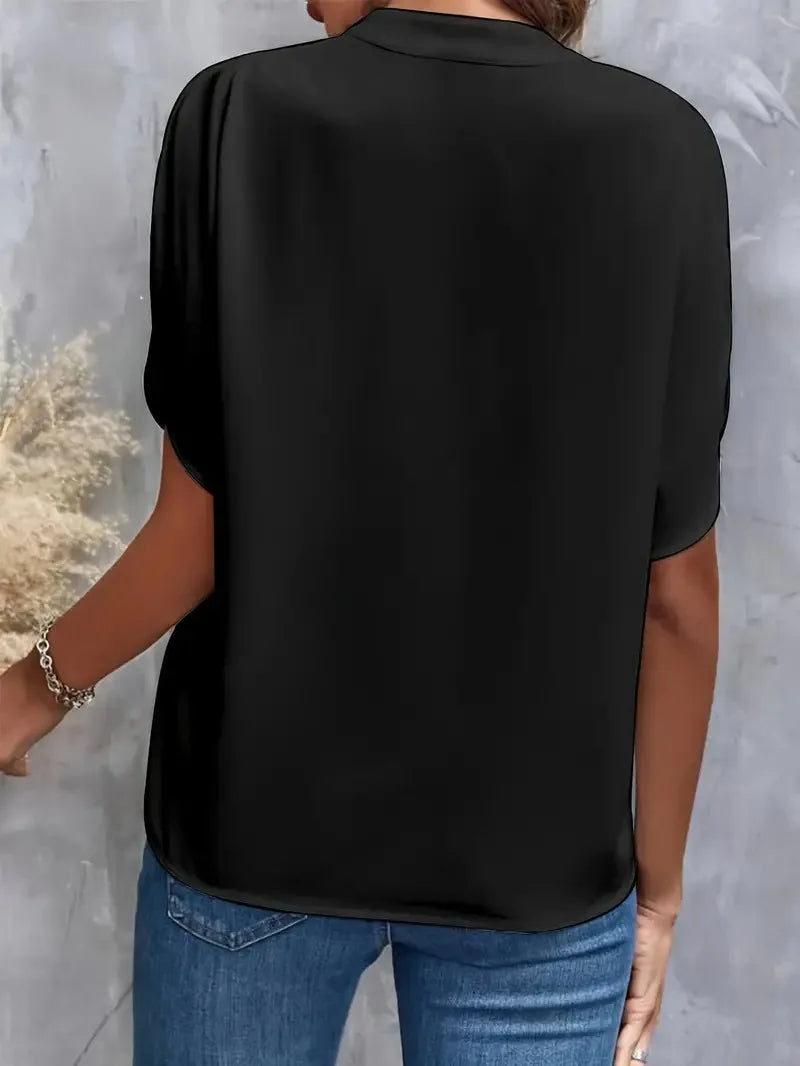 Mechthild | Blusa effetto seta con caduta elegante da donna
