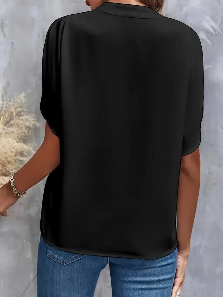 Mechthild | Blusa effetto seta con caduta elegante da donna