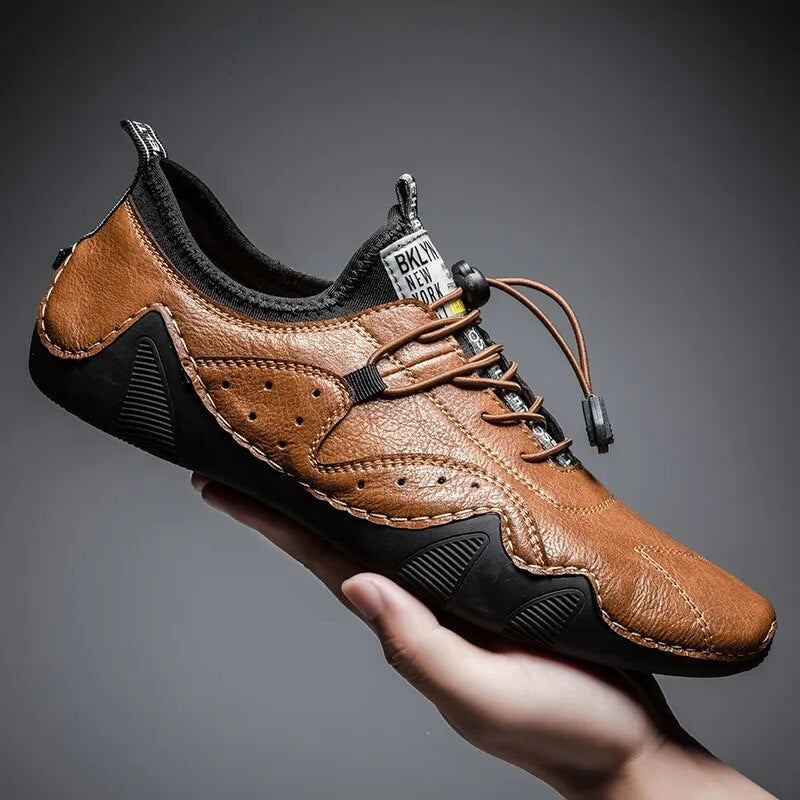 Virex | Chaussures orthopédiques perforées à lacets pour hommes