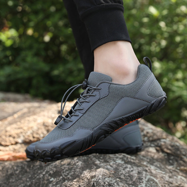 Andreas | Scarpe da trekking elastiche con lacci da uomo per piedi nudi