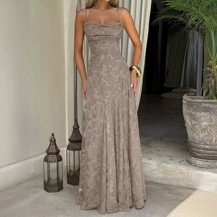 Lisanne | Abito da sera maxi elegante da donna ricamato
