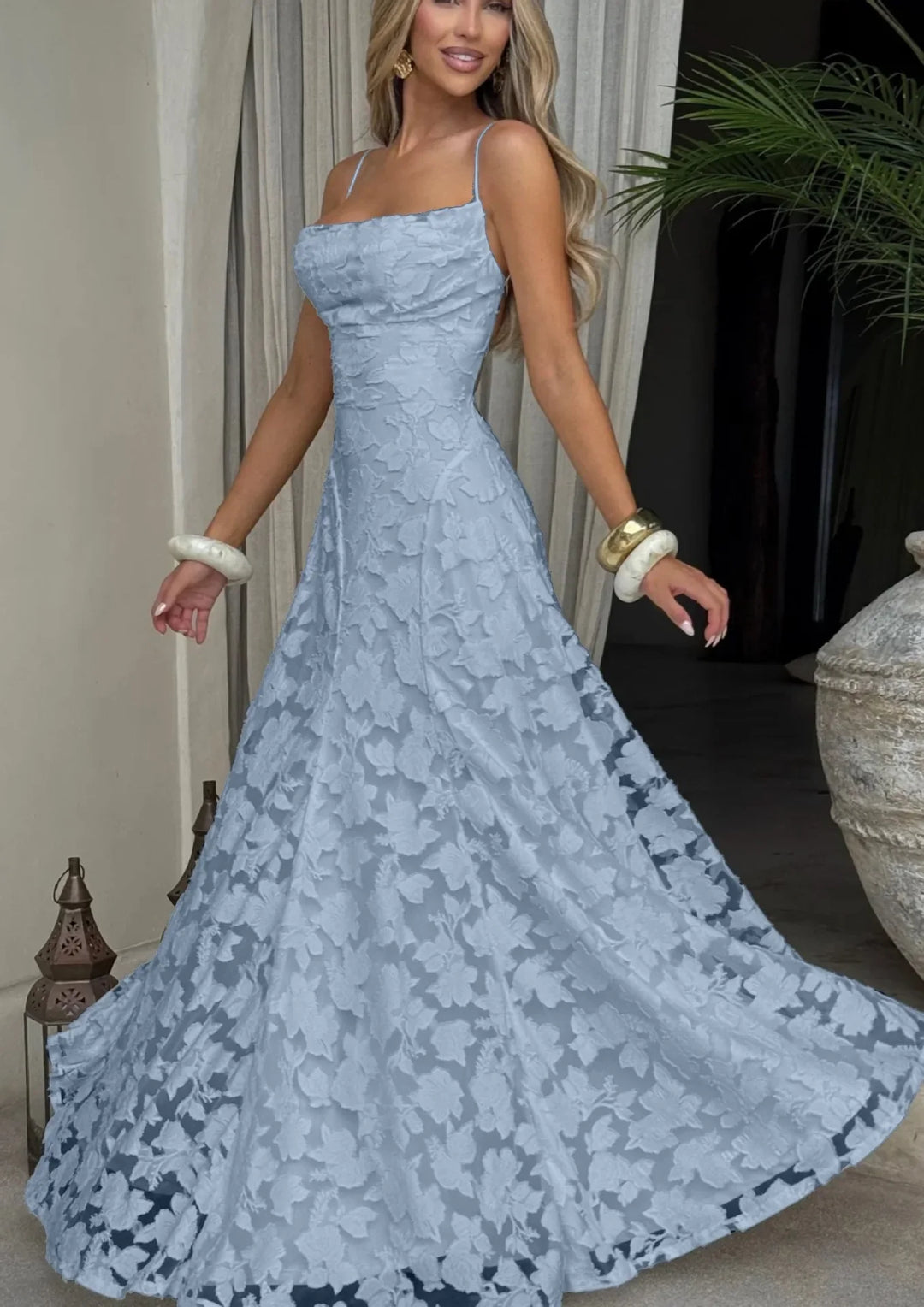 Lisanne | Abito da sera maxi elegante da donna ricamato