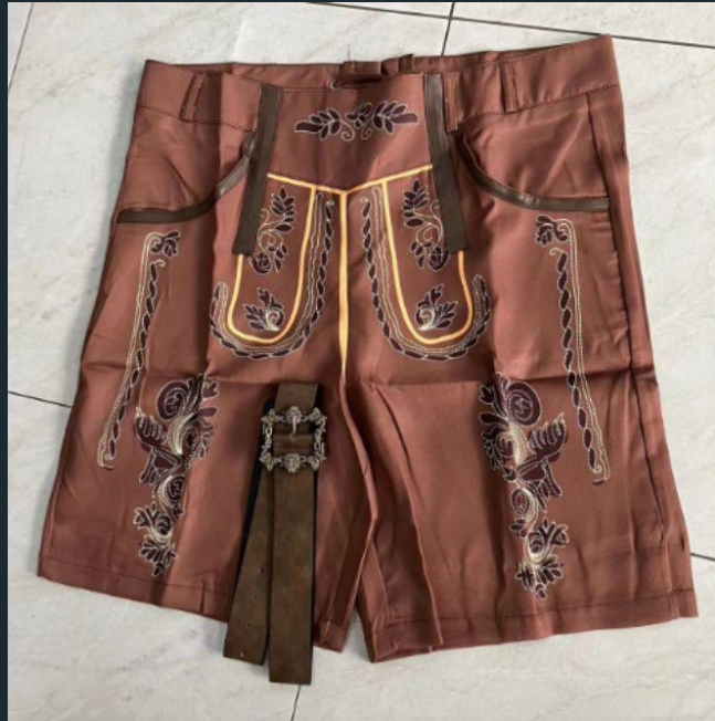 Urs | Herren Traditionelle Bestickte Lederhose
