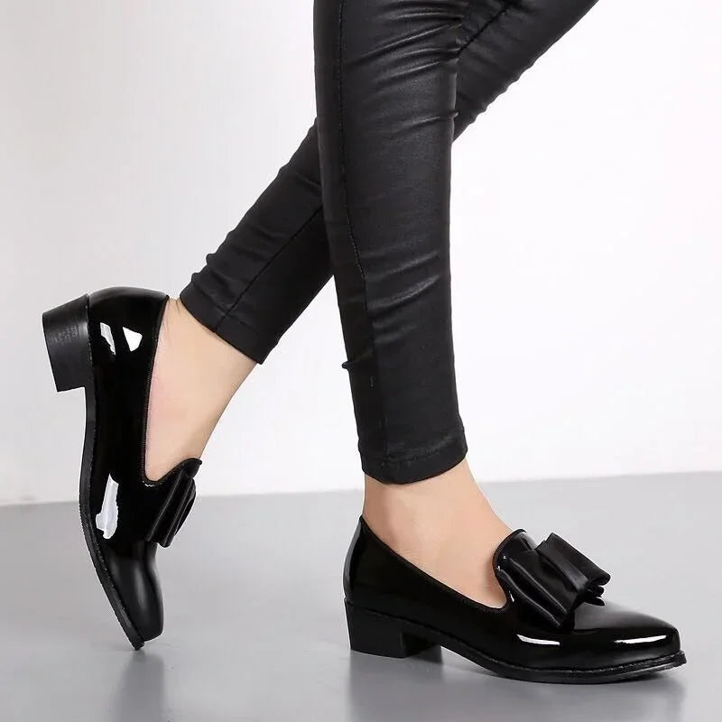 Aline | Damen Eleganter Slip-On Leder Loafer