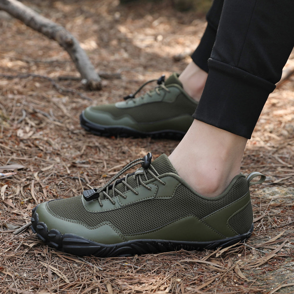 Andreas | Scarpe da trekking elastiche con lacci da uomo per piedi nudi