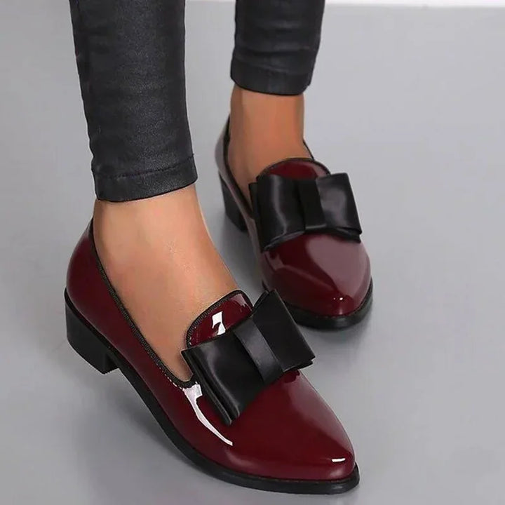 Aline | Damen Eleganter Slip-On Leder Loafer
