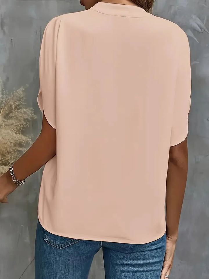 Mechthild | Blusa effetto seta con caduta elegante da donna