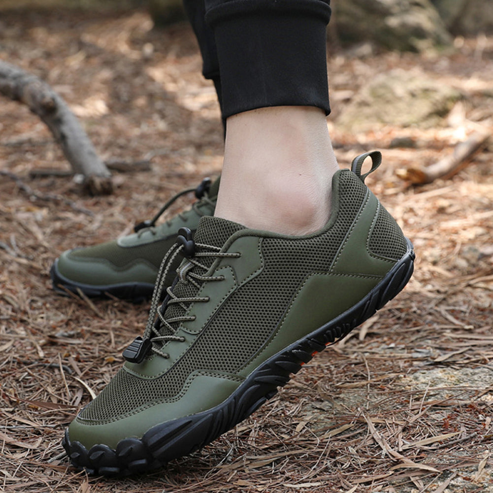 Andreas | Scarpe da trekking elastiche con lacci da uomo per piedi nudi