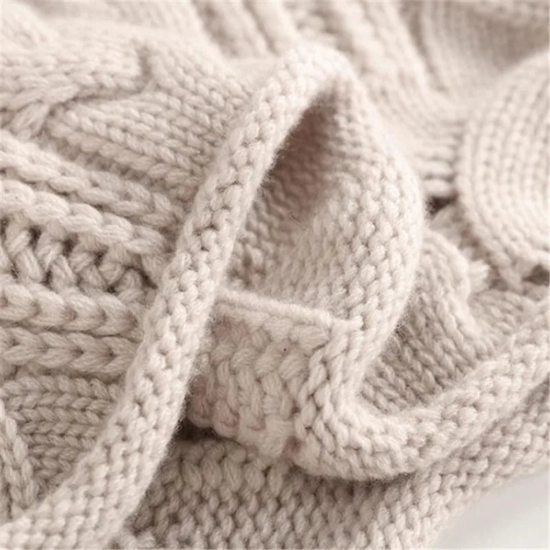 Colette | Damen Gemusterter Strukturierter Strickpullover