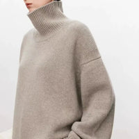 Clara | Warmer Strickpullover mit Rollkragen für Damen