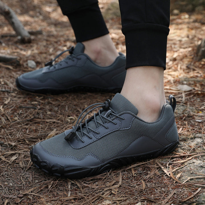 Andreas | Scarpe da trekking elastiche con lacci da uomo per piedi nudi