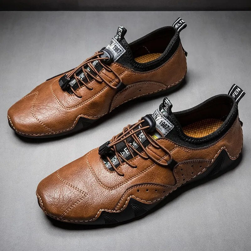 Virex | Chaussures orthopédiques perforées à lacets pour hommes