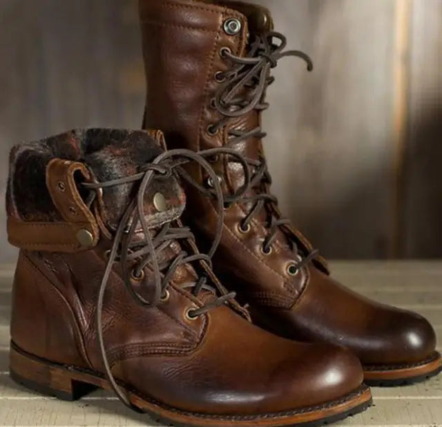 Sina | Bottines à lacets décontractées à bout rond pour femme