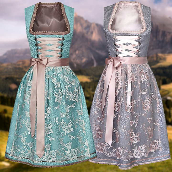 Federica | Damen Traditionelles Besticktes Dirndl