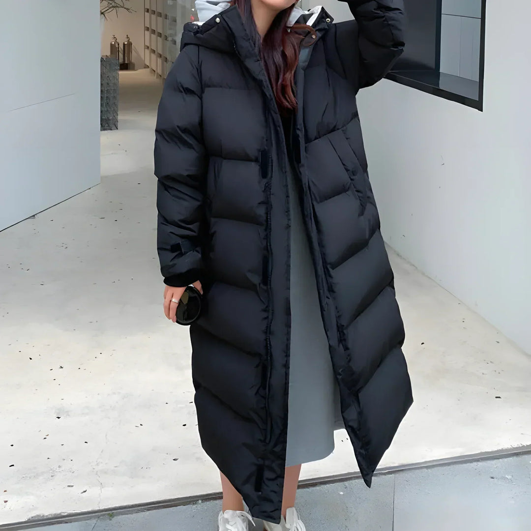 Mirjam | Damen Langer Winter Daunenjacke Parka