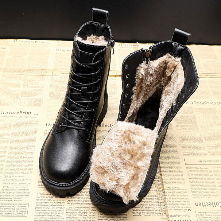 Muriel | Damen Klassische Plateau Stiefel Boots