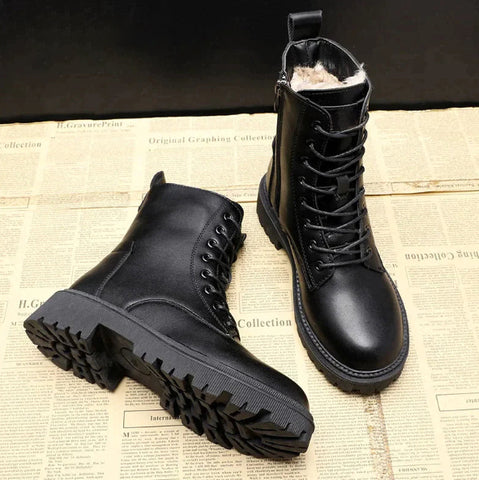 Muriel | Damen Klassische Plateau Stiefel Boots