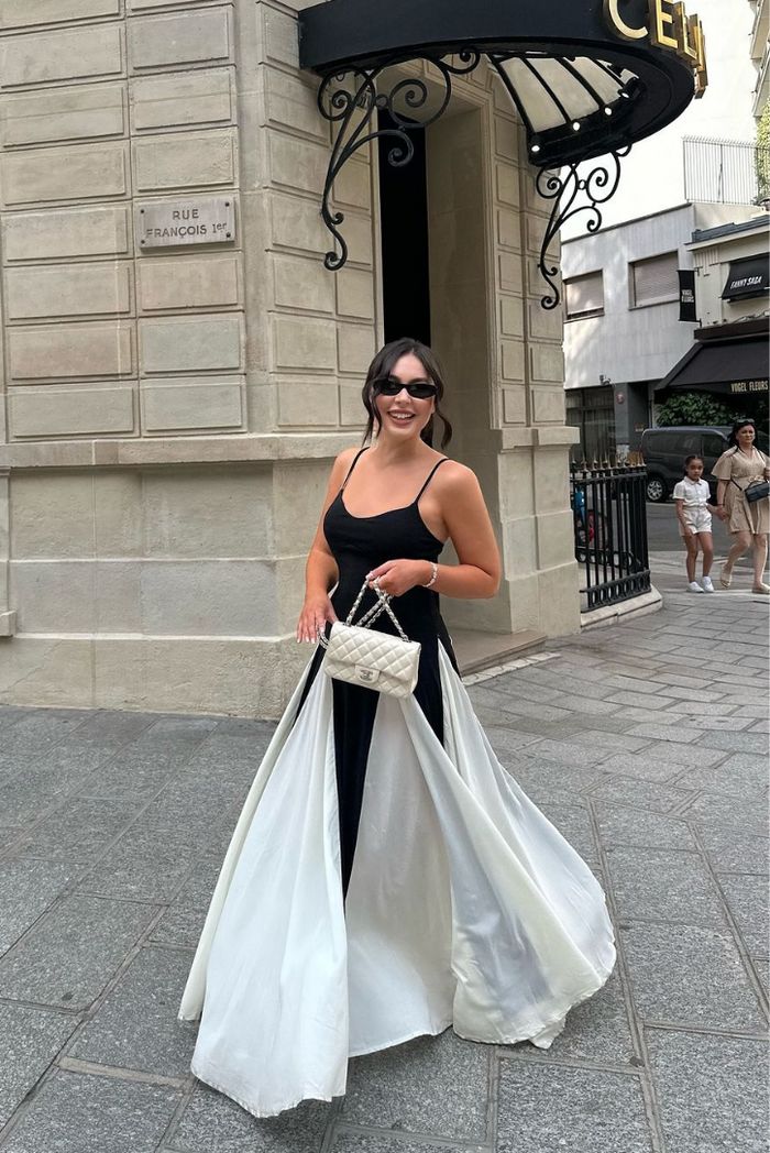Patricia | Damen Elegant Spaghettiträger Hochzeitsgastkleid