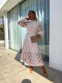 Xandra | Robe d'été en dentelle avec silhouette élégante pour femmes